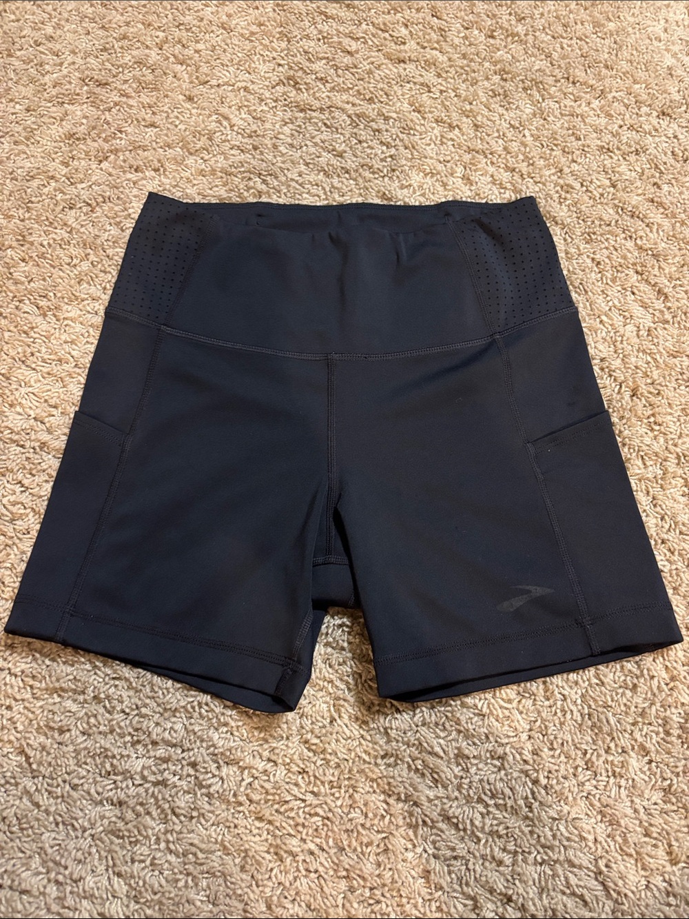 Brooks Black Women's Athletic Shorts with Side Pockets